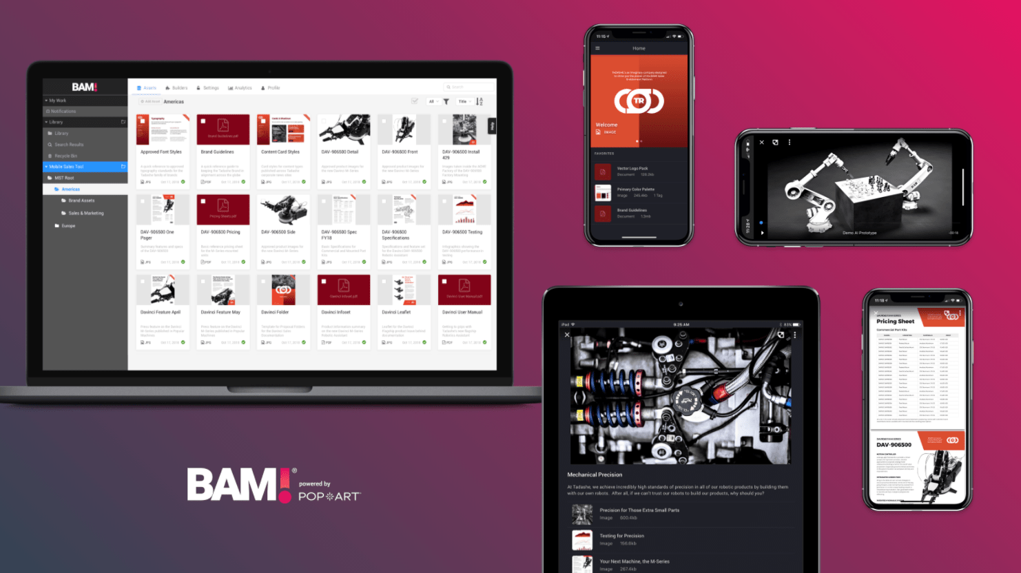 BAM! on laptop, tablet and phone