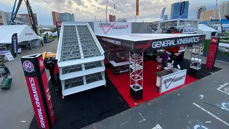 General Kinematics trade show booth